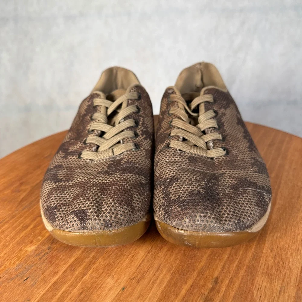 NOBULL SuperFabric Trainer Mens 7.5 Womens 9 Brown Camo Good Cross Training Shoe